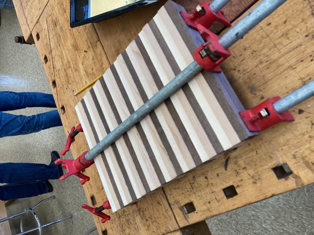 Initial board glueup.